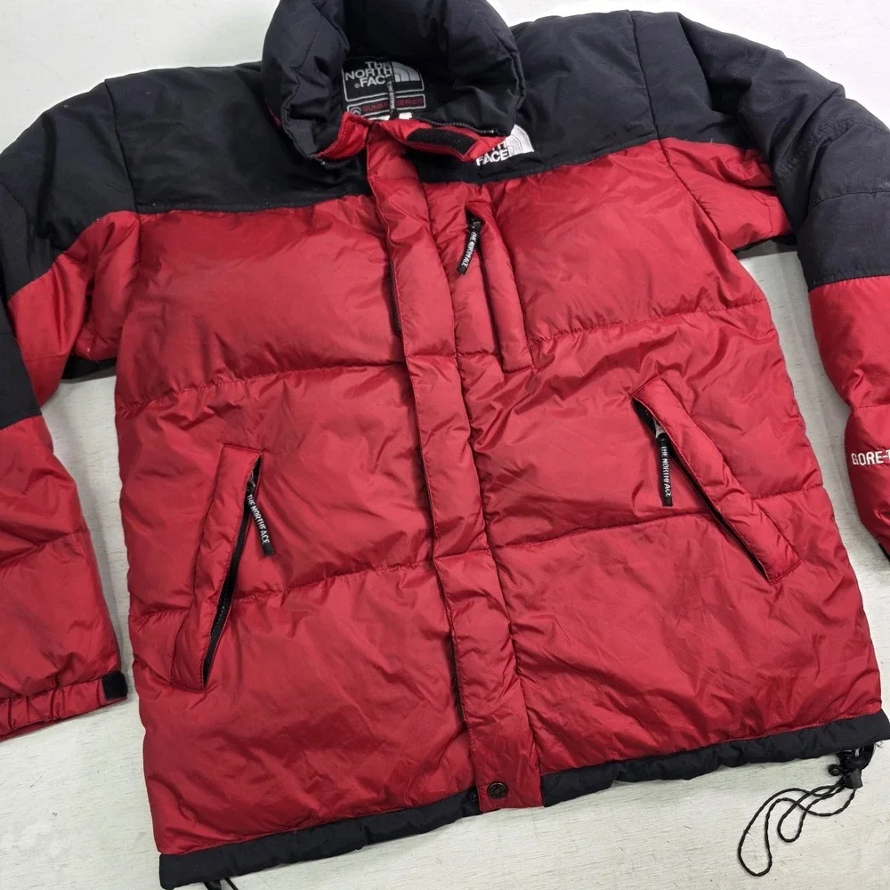 North Face Summit Series Gore-Tex XCRDown Puffer Jacket Mens M Red Black Vtg‎